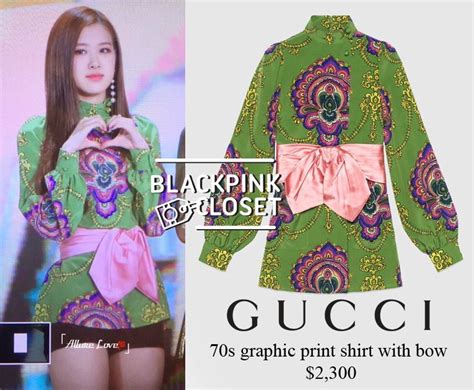 blackpink gucci dress